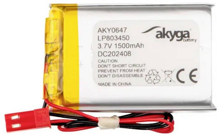 Produktbild: Akyga LP803450 Akkupack x Spezial-Akku LiPo 3.7V 1500 mAh