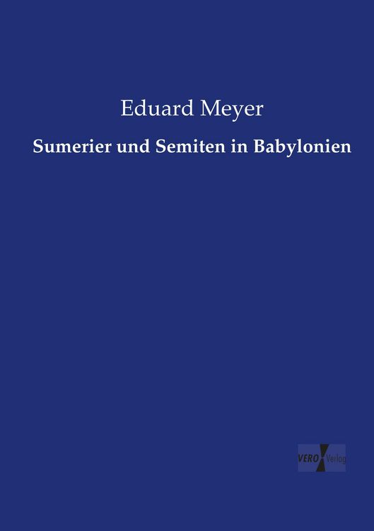 Produktbild: Sumerier und Semiten in Babylonien
