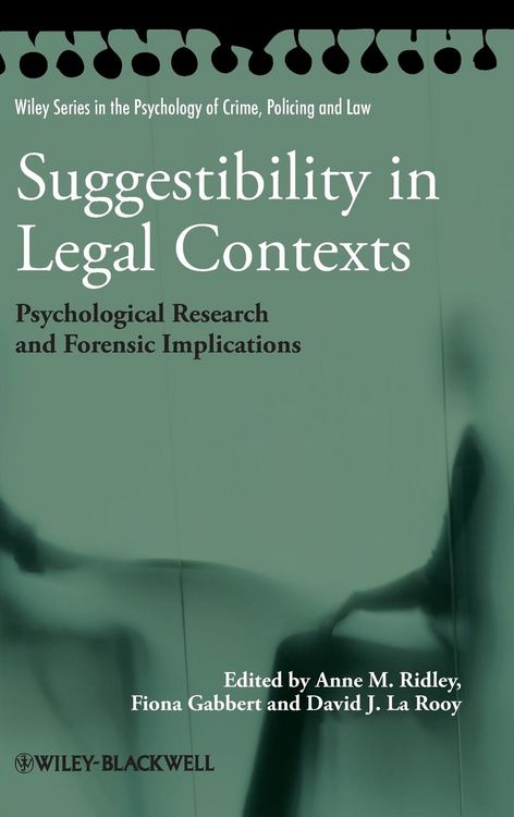Produktbild: Suggestibility in Legal Contexts