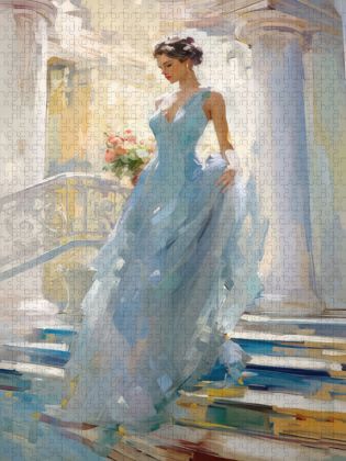 Produktbild: CALVENDO Puzzle Im Ballkleid | 1000 Teile Lege-Gr&ouml;&szlig;e 64x48cm Foto-Puzzle f&uuml;r gl&uuml;ckliche Stunden