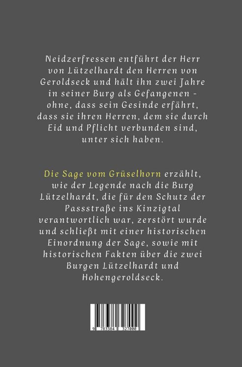 Produktbild: Die Sage vom Gr&uuml;selhorn