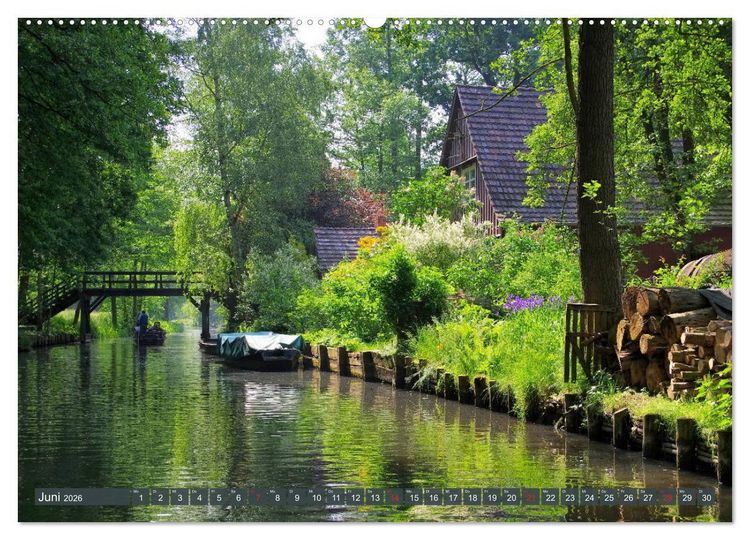 Produktbild: Spreewald - Malerische Kulturlandschaft in Brandenburg (Wandkalender 2026 DIN A2 quer), CALVENDO Monatskalender