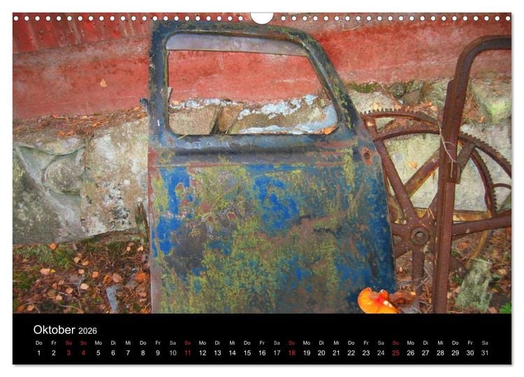 Produktbild: Schrottautos im Kyrk&ouml; Mosse (Wandkalender 2026 DIN A3 quer), CALVENDO Monatskalender