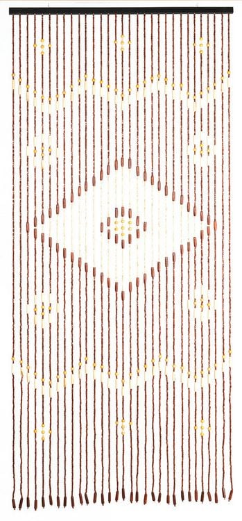 Produktbild: Bambusvorhang Rhombus, mehrfarbig, holz, 90x200 cm, 31 Str&auml;nge aus Ahornholz