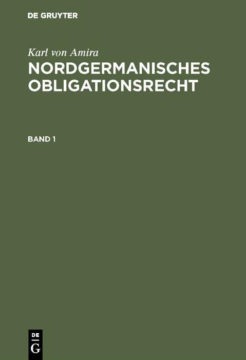 Produktbild: Nordgermanisches Obligationsrecht