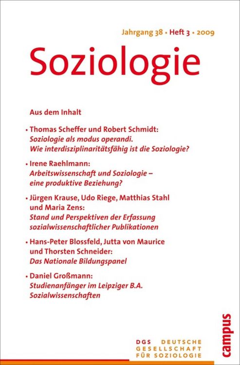 Produktbild: Soziologie 3.2009