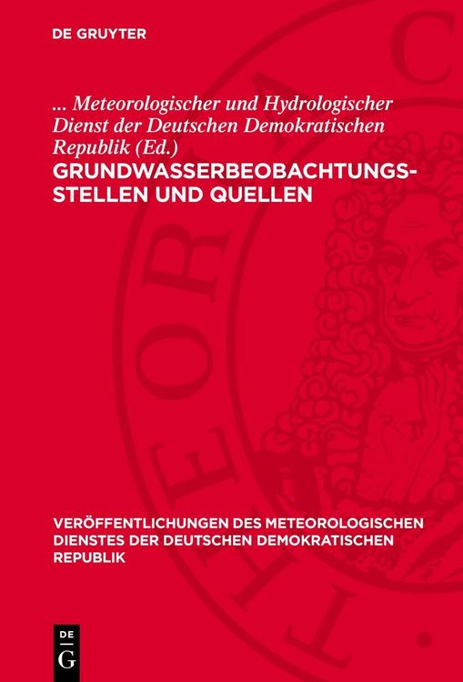 Produktbild: Grundwasserbeobachtungsstellen und Quellen