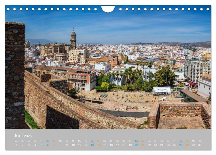 Produktbild: Malaga - andalusische Mittelmeerk&uuml;ste (Wandkalender 2026 DIN A4 quer), CALVENDO Monatskalender
