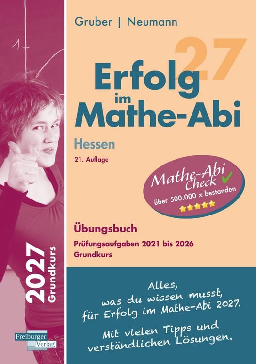 Produktbild: Erfolg im Mathe-Abi 2027 Hessen Grundkurs Pr&uuml;fungsaufgaben 2021 bis 2026