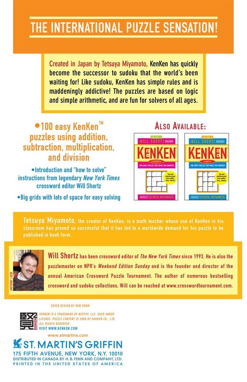 Produktbild: The Will Shortz Presents Kenken Easy to Hard, Volume 3