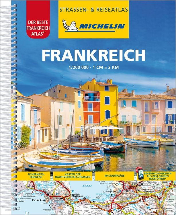 Produktbild: Michelin Stra&szlig;enatlas Frankreich mit Spiralbindung