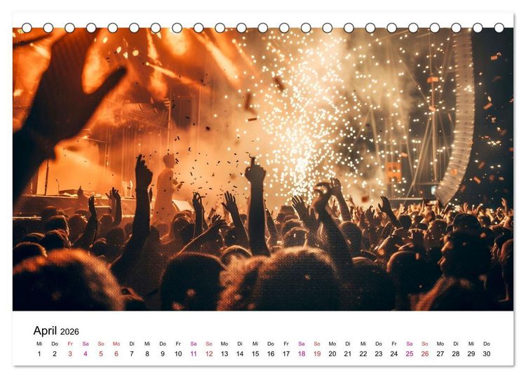 Produktbild: Festival Time (Tischkalender 2026 DIN A5 quer), CALVENDO Monatskalender
