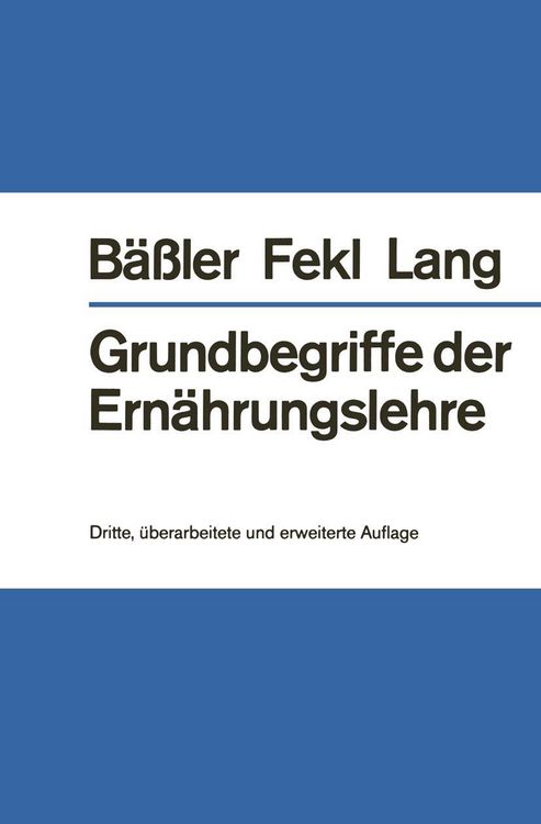 Produktbild: Grundbegriffe der Ern&auml;hrungslehre