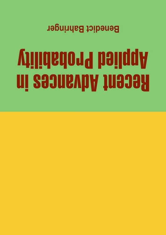 Produktbild: Recent Advances in Applied Probability