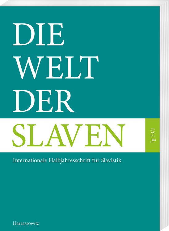 Produktbild: Die Welt der Slaven 70 (2025) 1