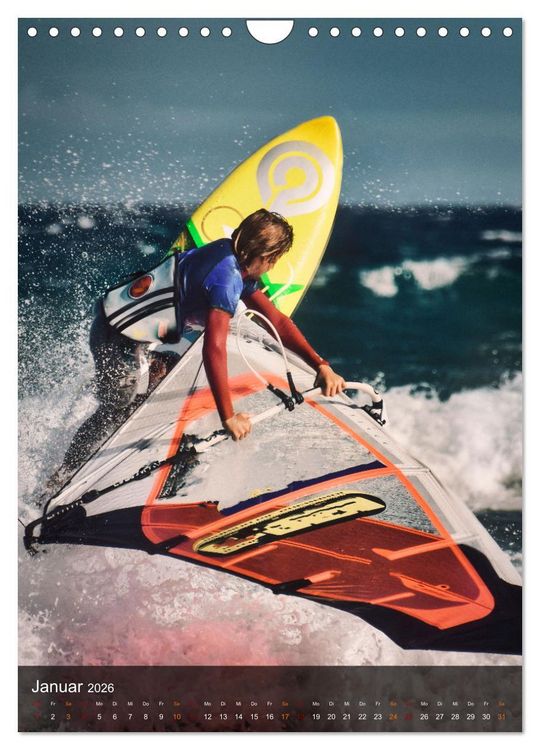 Produktbild: Windsurfing - Wind und Wellen (Wandkalender 2026 DIN A4 hoch), CALVENDO Monatskalender
