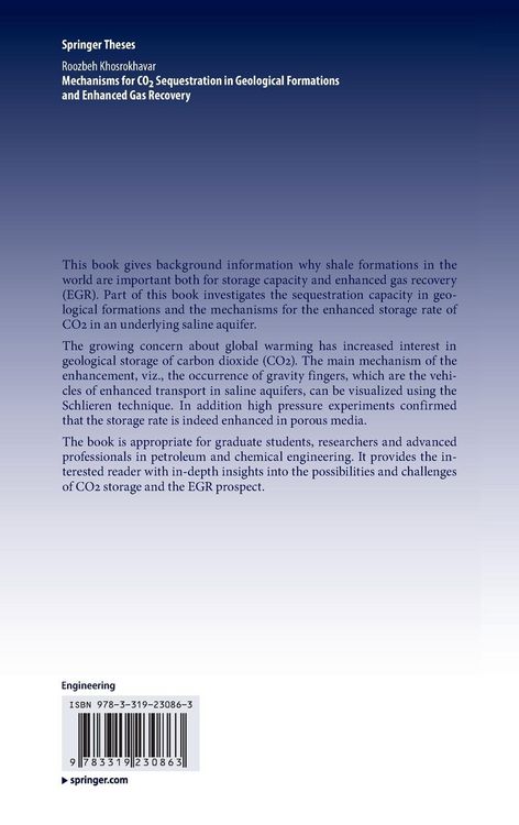 Produktbild: Mechanisms for CO2 Sequestration in Geological Formations and Enhanced Gas Recovery