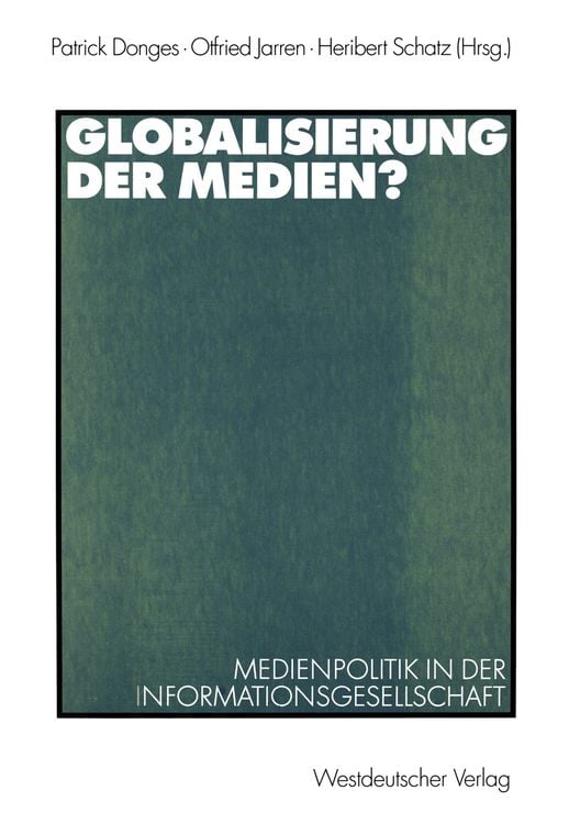 Produktbild: Globalisierung der Medien?