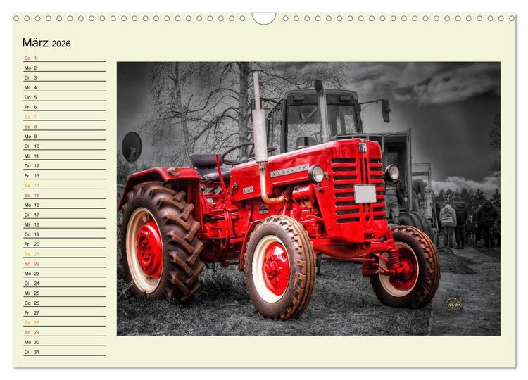 Produktbild: Traktoren - Oldtimer (Wandkalender 2026 DIN A3 quer), CALVENDO Monatskalender