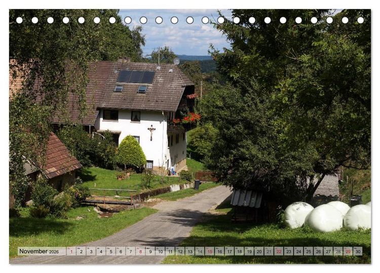 Produktbild: S&uuml;dschwarzwald - Impressionen (Tischkalender 2026 DIN A5 quer), CALVENDO Monatskalender