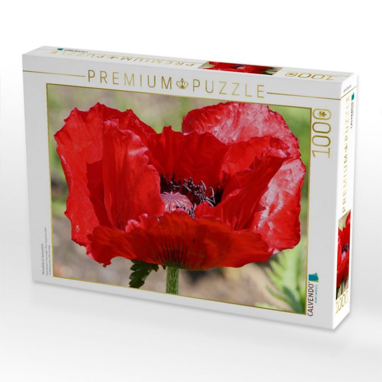 Produktbild: CALVENDO Puzzle Mohnbl&uuml;te im Sonnenlicht | 1000 Teile Lege-Gr&ouml;&szlig;e 64x48cm Foto-Puzzle f&uuml;r gl&uuml;ckliche Stunden