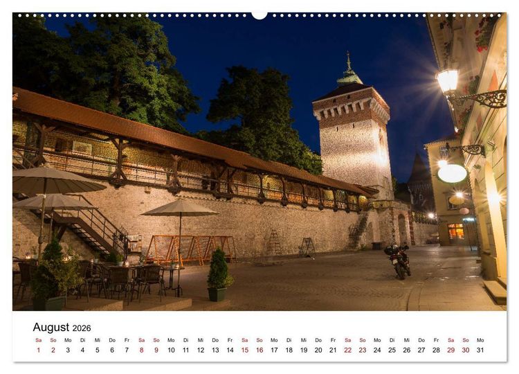 Produktbild: Krakau - die sch&ouml;nste Stadt Polens (hochwertiger Premium Wandkalender 2026 DIN A2 quer), Kunstdruck in Hochglanz