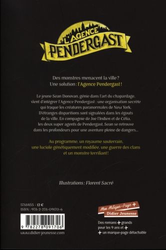 Produktbild: L'agence Pendergast. Le monstre des &eacute;gouts