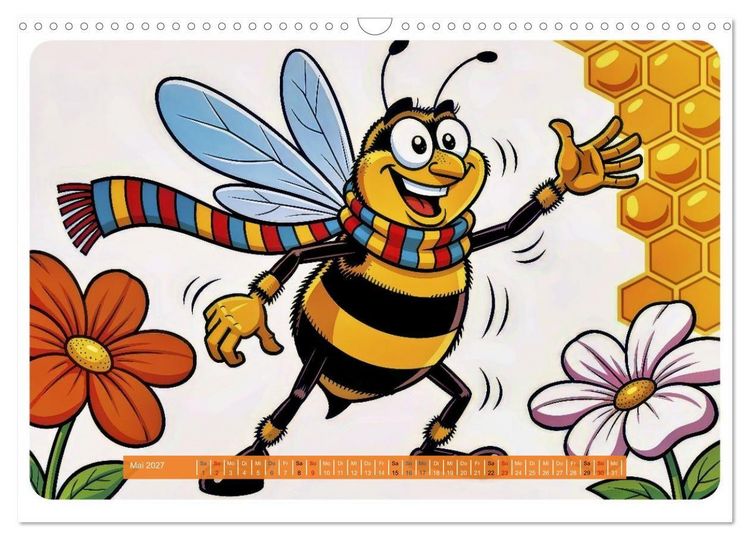 Produktbild: Lustige Bienchen - Comic (Wandkalender 2027 DIN A3 quer), CALVENDO Monatskalender