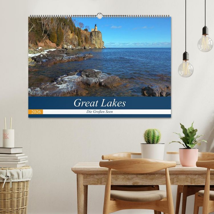 Produktbild: Great Lakes - Die gro&szlig;en Seen (Wandkalender 2026 DIN A2 quer), CALVENDO Monatskalender
