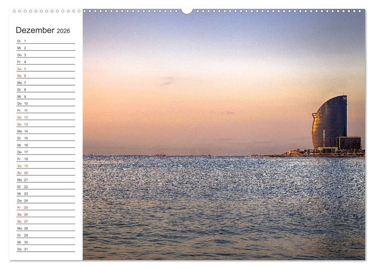 Produktbild: Metropole Barcelona (Wandkalender 2026 DIN A2 quer), CALVENDO Monatskalender