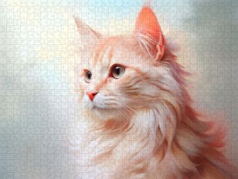 Produktbild: CALVENDO Puzzle Katzen im Pastell-Stil | 1000 Teile Lege-Gr&ouml;&szlig;e 64x48cm Foto-Puzzle f&uuml;r gl&uuml;ckliche Stunden