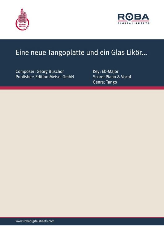 Produktbild: Eine neue Tangoplatte und ein Glas Lik&ouml;r...