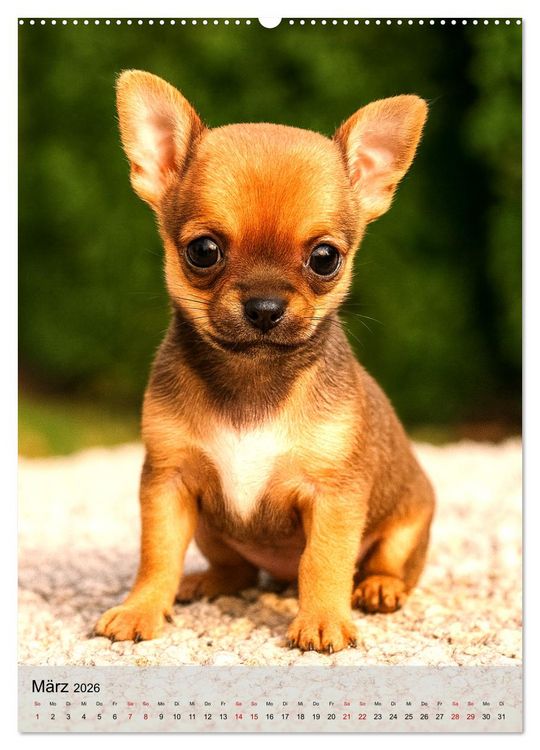 Produktbild: Chihuahua Diamonds &ndash; Magic Moments mit unseren sch&ouml;nsten Welpen aller Zeiten (Wandkalender 2026 DIN A2 hoch), CALVENDO Monatskalender