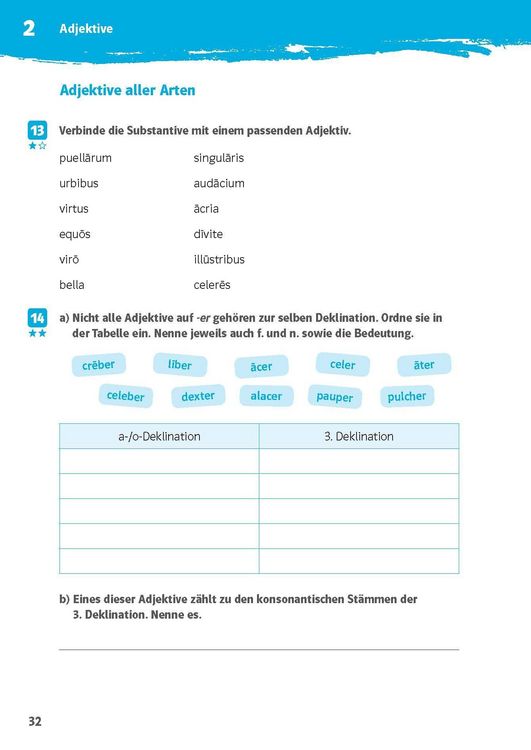 Produktbild: Klett 10-Minuten-Training Latein Deklinationen 1./2. Lernjahr