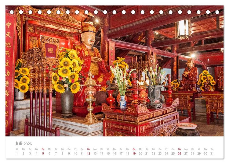 Produktbild: Vietnam - Der Norden (Tischkalender 2026 DIN A5 quer), CALVENDO Monatskalender