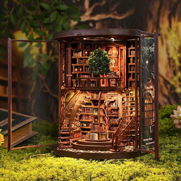 Produktbild: Book Nook DIY B&uuml;cherecke Wisdom Ring Library