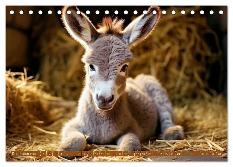 Produktbild: Tierkinder auf dem Land (Tischkalender 2026 DIN A5 quer), CALVENDO Monatskalender
