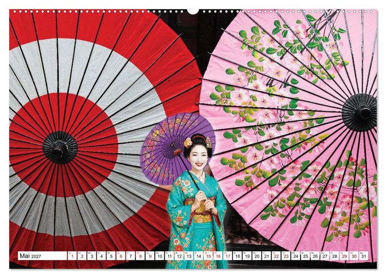 Produktbild: Farbenfrohes Japan (Wandkalender 2027 DIN A2 quer), CALVENDO Monatskalender