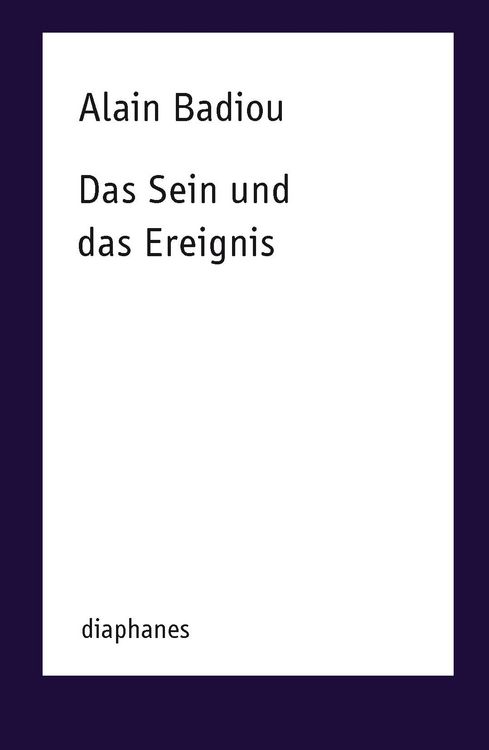 Produktbild: Das Sein und das Ereignis