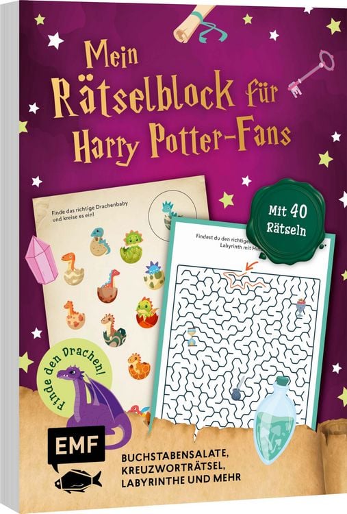 Produktbild: Mein magischer R&auml;tselblock f&uuml;r Harry Potter-Fans &ndash; Finde den Drachen!