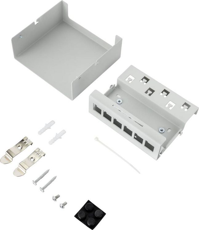 Produktbild: Renkforce 6 Port Konsolidierungspunkt-Box f&uuml;r Keystone-Module Unbest&uuml;ckt