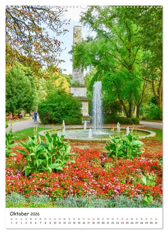 Produktbild: Regensburg G&auml;rten und Stadtparks (Wandkalender 2026 DIN A2 hoch), CALVENDO Monatskalender