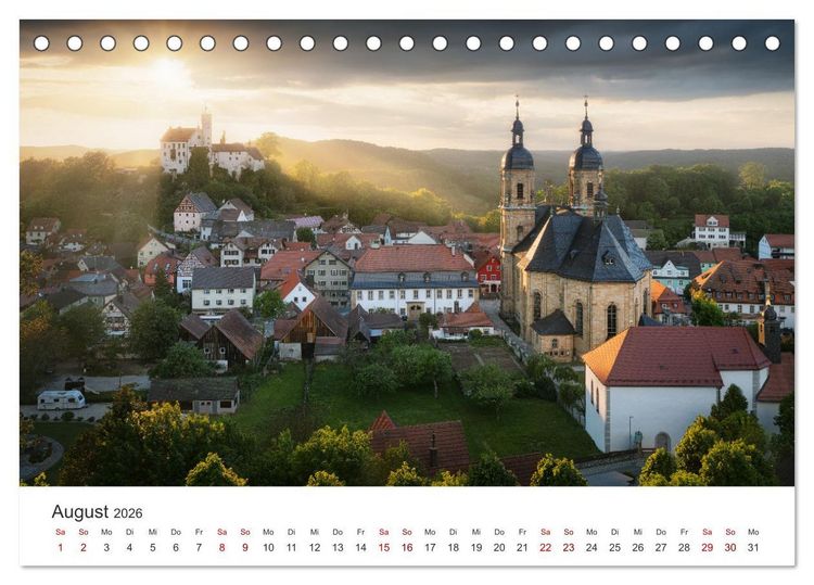Produktbild: Fr&auml;nkische Schweiz &ndash; Zwischen Burgen, H&ouml;hlen und W&auml;ldern (Tischkalender 2026 DIN A5 quer), CALVENDO Monatskalender