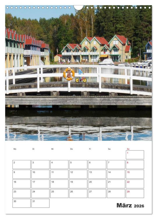 Produktbild: Rheinsberg mit Hafendorf (Wandkalender 2026 DIN A3 hoch), CALVENDO Monatskalender