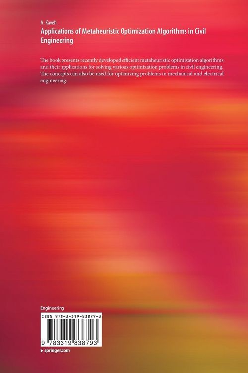 Produktbild: Applications of Metaheuristic Optimization Algorithms in Civil Engineering