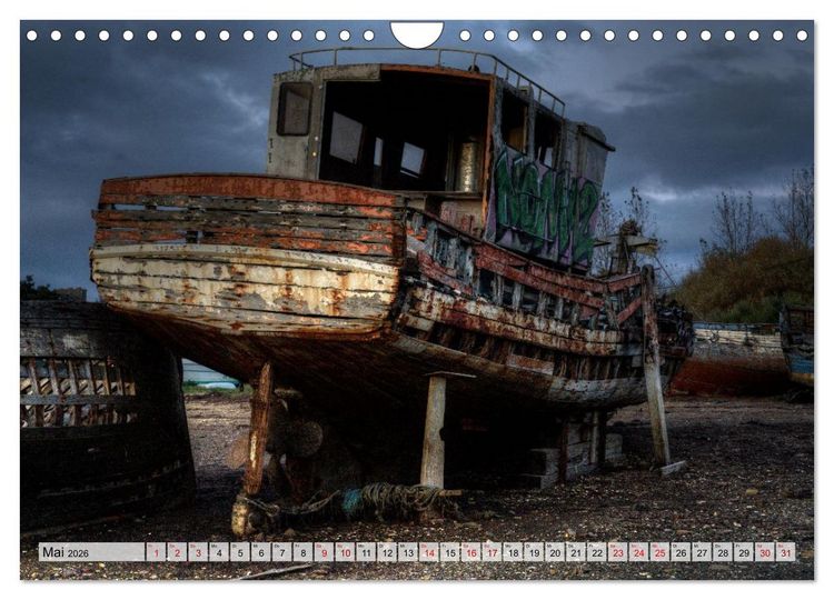 Produktbild: Cimeti&egrave;re de Bateaux de Rostellec (Wandkalender 2026 DIN A4 quer), CALVENDO Monatskalender