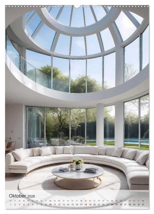 Produktbild: Wohn(t)r&auml;ume - Wohnzimmer Impressionen (hochwertiger Premium Wandkalender 2026 DIN A2 hoch), Kunstdruck in Hochglanz