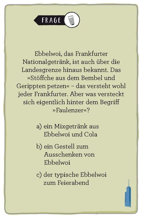 Produktbild: Frankfurt. Das Heimat-Quiz