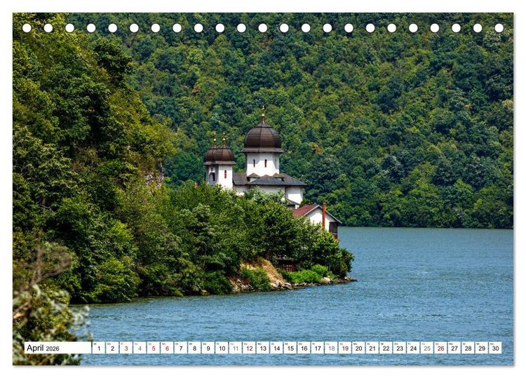 Produktbild: Kirchen und Kl&ouml;ster in Rum&auml;nien (Tischkalender 2026 DIN A5 quer), CALVENDO Monatskalender