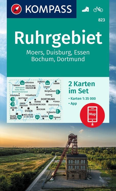 Bild vom Artikel KOMPASS Wanderkarten-Set 823 Ruhrgebiet (2 Karten) 1:35.000 vom Autor 